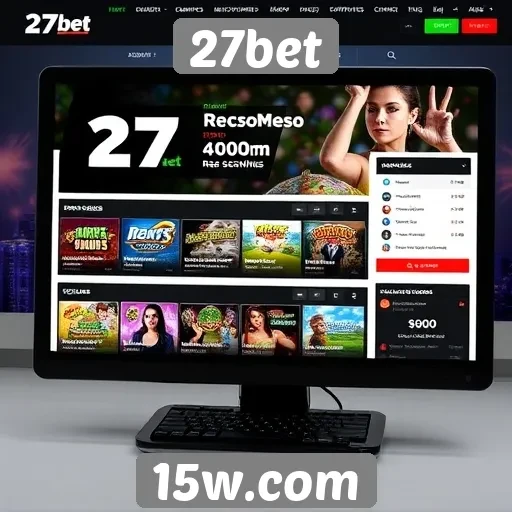 Avaliação da interface do usuário do site 27bet